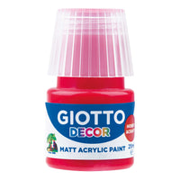 Giotto Decor Matte Acrylic Paint 25 ml – Scarlet Red