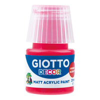 Giotto Decor Matte Acrylic Paint 25 ml – Vermilion Red