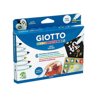 GIOTTO Decorative Markers for Materials, Set of 6