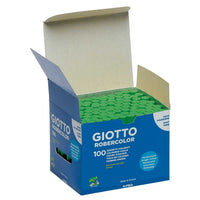 giotto Robercolor Dustless Chalk, 100 pcs – Green