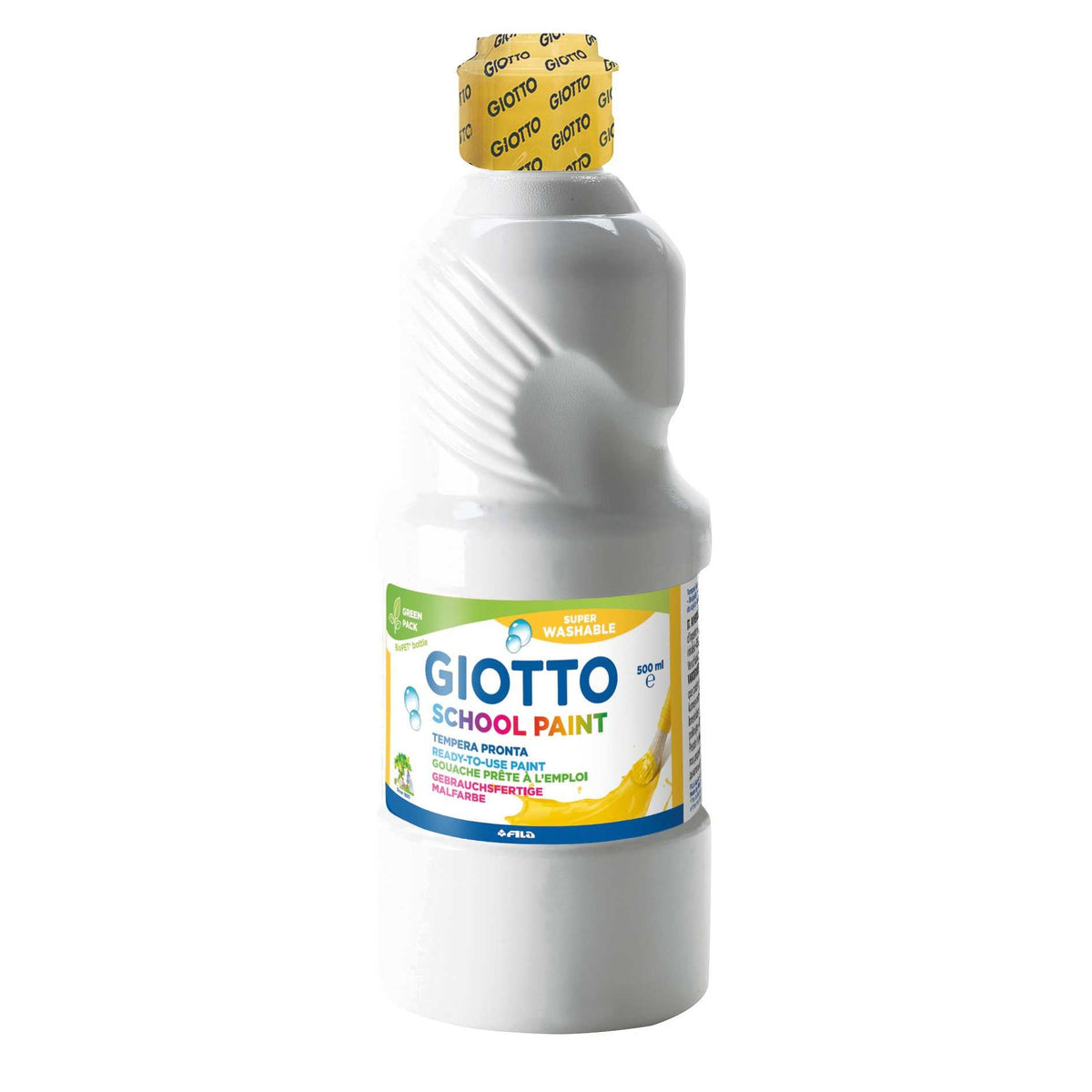 GIOTTO School Paint Washable Tempera Paint 500 ml – White