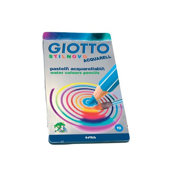 GIOTTO STILNOVO ACQUARELL Colored Pencils, 12 Colors