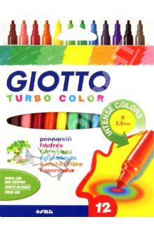 GIOTTO TURBO COLOR Markers / 12 Colors