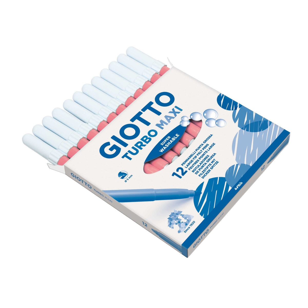 GIOTTO Turbo Maxi Thick Washable Markers 5 mm, pink