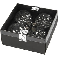 Glass Christmas Ornaments, Set of 4 - image 1