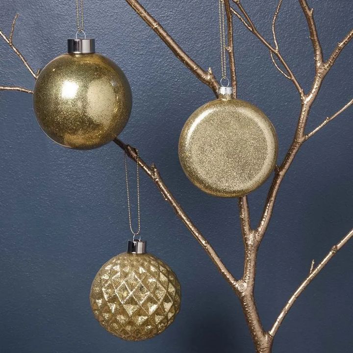 Glass Christmas Ornaments, Set of 4 - image 3