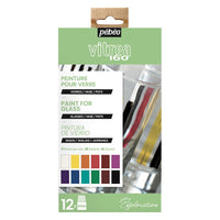 Glass Paint PEBEO Vitrea 160 - 12 x 20 ml set