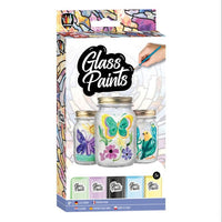 Glass Paint Set With Brush, 5 x 20 ml, image 2