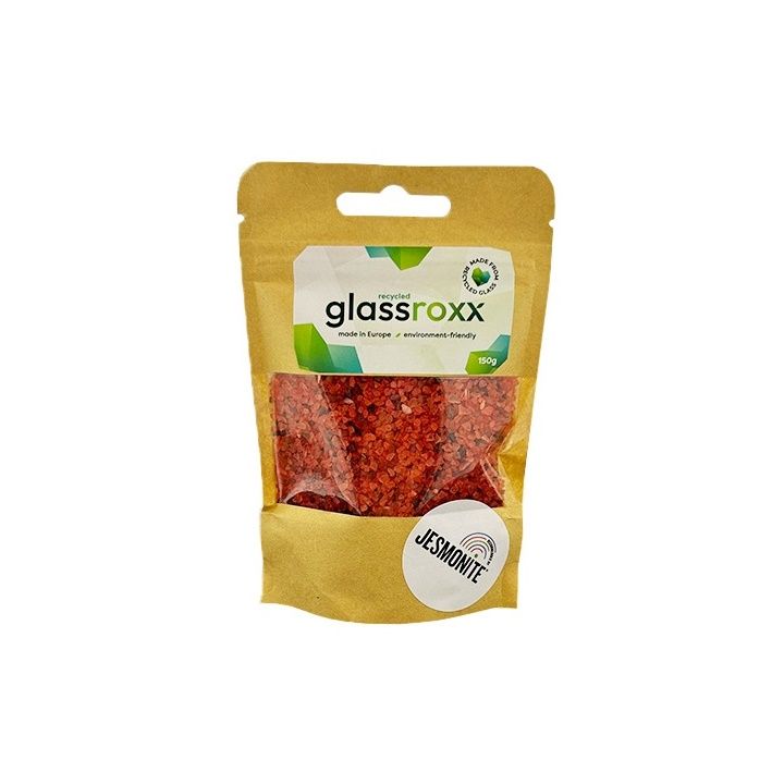 Glassroxx Jesmonite Glass Granules, 150 g – Dark Orange