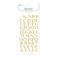 Glitter Stickers, Large Alphabet / 50 pcs