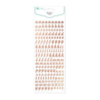 Gloss Small Alphabet Stickers / 168 pcs