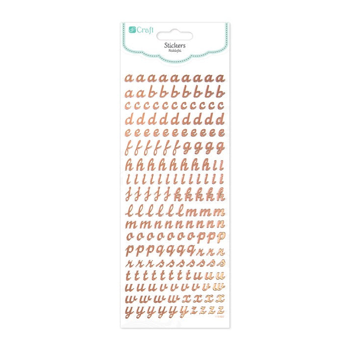 Glossy Small Alphabet Stickers / 168 pcs