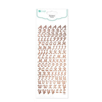 Gloss Uppercase Alphabet Stickers, 118 pcs