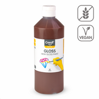 Glossy Polyvinyl Paint Creall Gloss 500 ml – dark brown