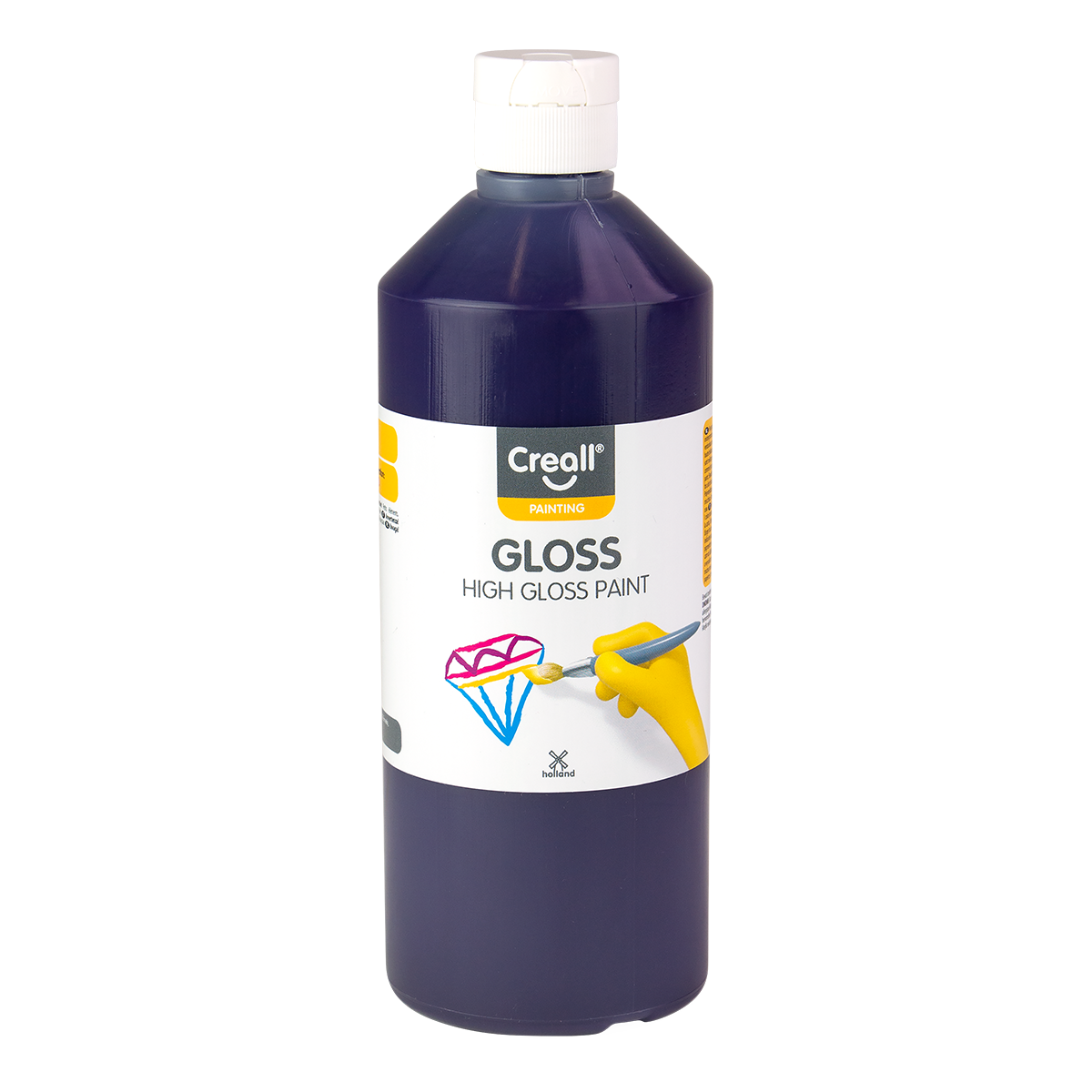 Glossy Polyvinyl Paint Creall Gloss 500 ml – purple