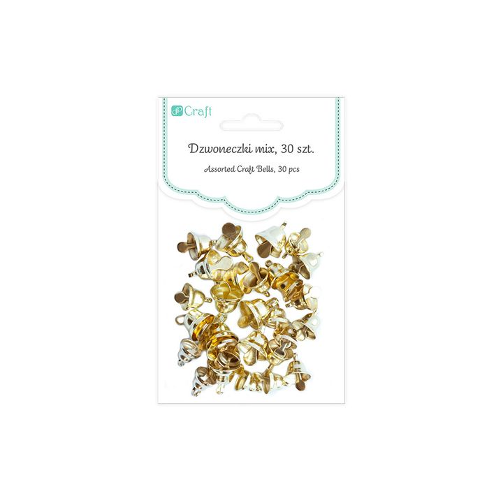 Gold Decorative Bells, 30 Pieces