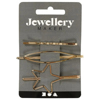 Gold Hair Clips - Set of 3 — image 2