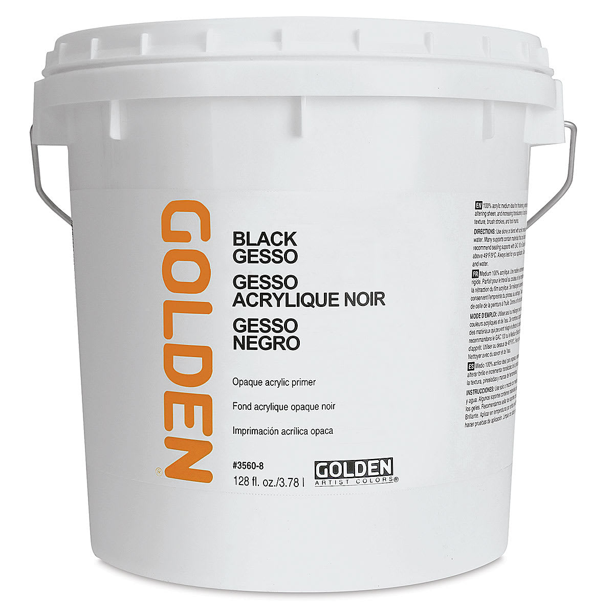 GOLDEN Black Gesso Acrylic Ground