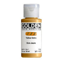 GOLDEN Fluid Acrylic Paint 118 ml – 2407 yellow ochre