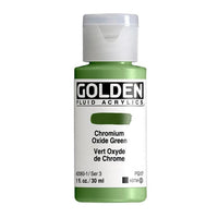 GOLDEN Fluid Acrylic Paint 118 ml – 2060 chromium oxide green