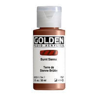 GOLDEN Fluid Acrylic Paint 118 ml – 2020 burnt sienna