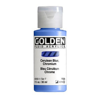 GOLDEN Fluid Acrylic Paint 118 ml – 2050 cerulean chromium blue