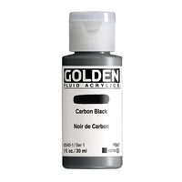 GOLDEN Fluid Acrylic Paint 118 ml – 2040 carbon black
