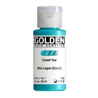 GOLDEN Fluid Acrylic Paint 118 ml – 2145 cobalt teal