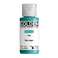 GOLDEN Fluid Acrylic Paint 30 ml – 2369 blue-green