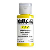 GOLDEN Fluid Acrylic Paint 30 ml – 2008 bismuth vanadate yellow