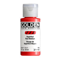GOLDEN Fluid Acrylic Paint 30 ml – 2220 naphthol medium red