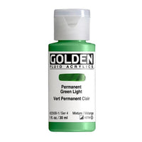 GOLDEN Fluid Acrylic Paint 30 ml – 2250 permanent light green