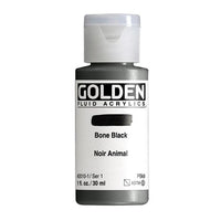 GOLDEN Fluid Acrylic Paint 30 ml – 2010 bone black