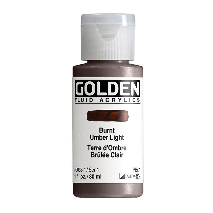 GOLDEN Fluid Acrylic Paint 30 ml – 2035 light umber