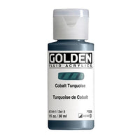GOLDEN Fluid Acrylic Paint 30 ml – 2144 cobalt turquoise