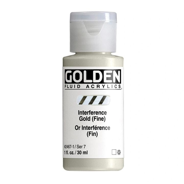 GOLDEN Fluid Interference Acrylic Paint, 30 ml | various colors, image 3