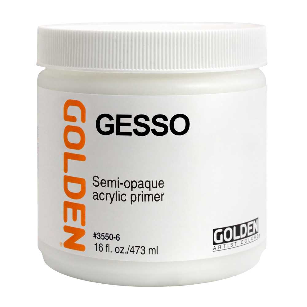 GOLDEN Gesso White Acrylic Gesso Primer
