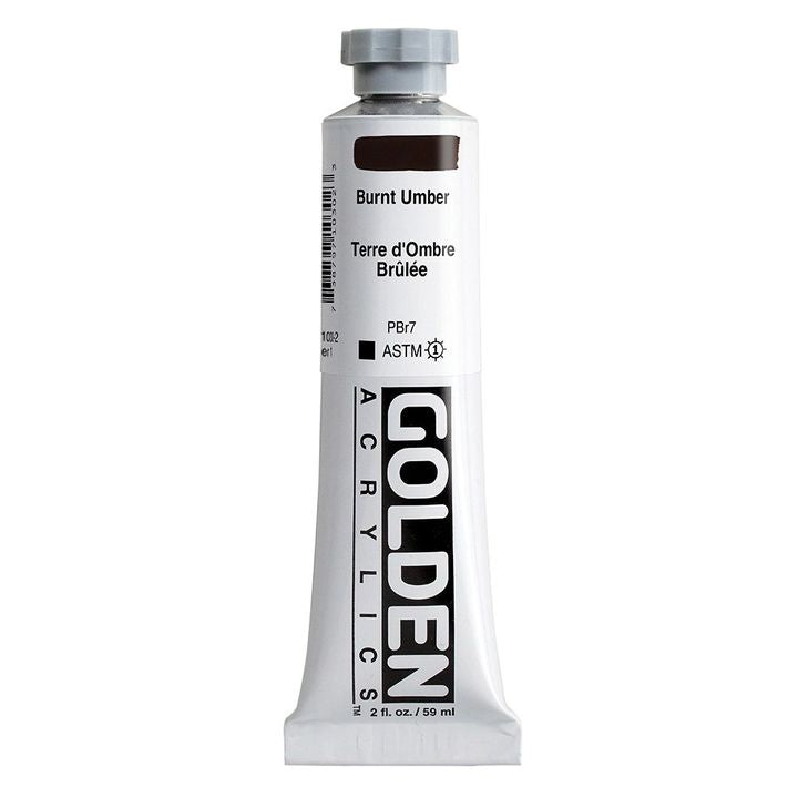 GOLDEN Heavy Body Acrylic Paint 148 ml – 1030 Burnt Umber