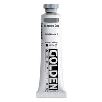 GOLDEN Heavy Body Acrylic Paint 148 ml – 1445 Neutral Gray N5