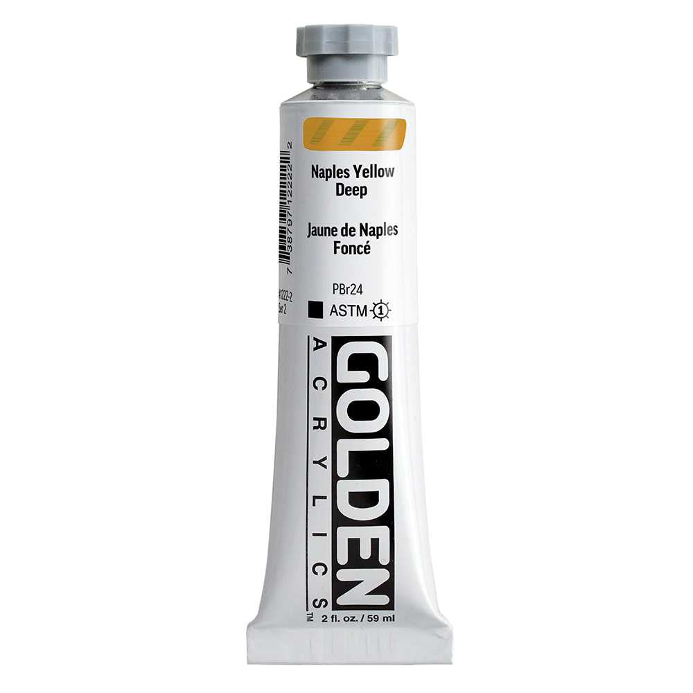 GOLDEN Heavy Body Acrylic Paint, 59 ml – Naples Yellow Deep