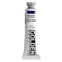 GOLDEN Heavy Body Acrylic Paint, 59 ml – 1260 Phthalo Blue (Red Shade)
