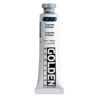 GOLDEN Heavy Body Acrylic Paint, 59 ml – 1390 Turquoise (Phthalo)
