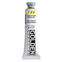 GOLDEN Heavy Body Acrylic Paint, 59 ml – 1554 Cadmium Medium Yellow Hue