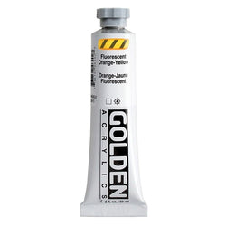 GOLDEN Heavy Body Fluorescent Acrylic Paint 59 ml – 4640 orange-yellow