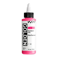 GOLDEN High Flow Fluorescent Acrylic Paint, 118 ml – 8570 Pink