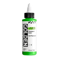 GOLDEN High Flow Fluorescent Acrylic Paint, 118 ml – 8568 Green