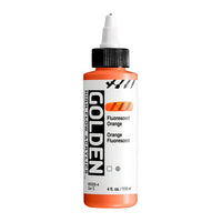 GOLDEN High Flow Fluorescent Acrylic Paint, 118 ml – 8569 Orange