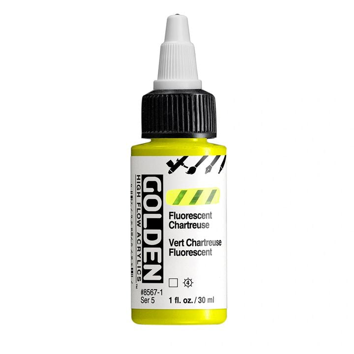 GOLDEN High Flow Fluorescent Acrylic Paint, 30 ml | various shades — image 5