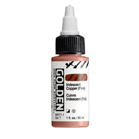 GOLDEN High Flow Iridescent Acrylic Paint 30 ml – 8571 Copper Fine