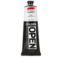 GOLDEN OPEN Slow-Drying Acrylic Paint 148 ml – 7100 Cadmium Red Medium